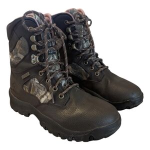 Game Winner Javelina III Brown Leather Camo Waterproof Insulated Hiking Boot